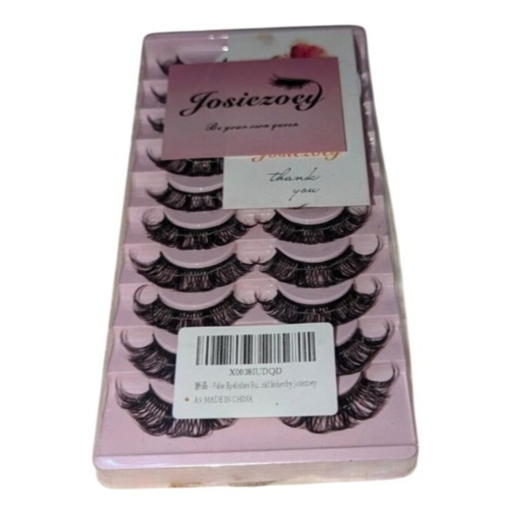 Josiezoey False Eyelashes Multipack - 10 Pairs Reusable Handmade Dramatic Effect
